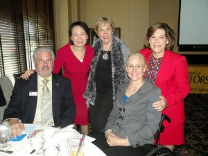 2015 WCR Santa Clara Valley President Mimi Wang (second from left) is pictured here with SILVAR Past President David Tonna, Treasurer Phyllis Carmichael, President-elect Karen Trolan and Region 9 Chair Carolyn Miller.